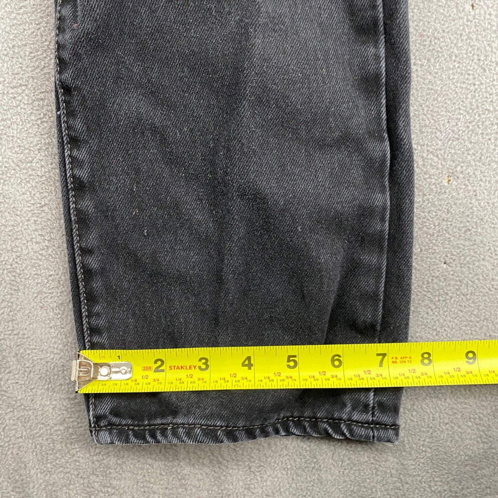 Levis 501 Original Fit Jeans Mens 32x32 Black Straight Leg Button Fly Denim - Picture 9 of 16